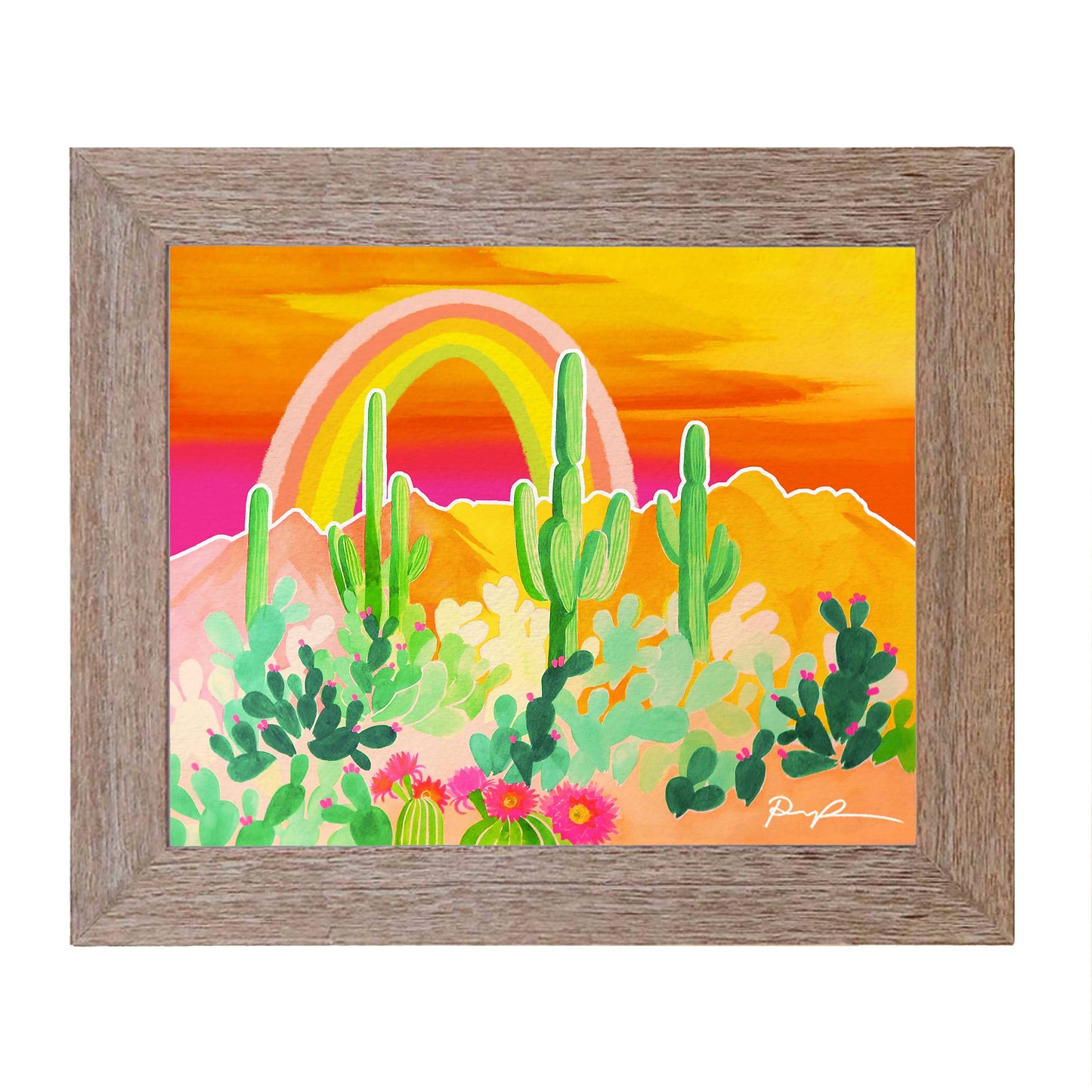 "Desert Rainbow" Horizontal Art Print: 8"x10"