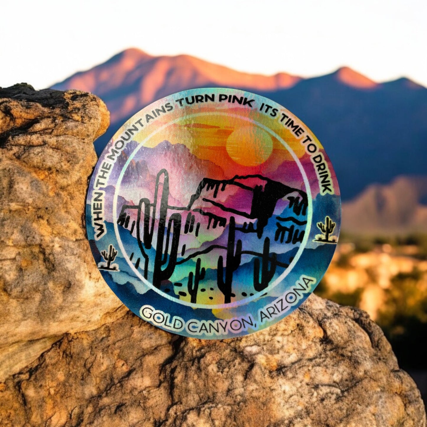 Custom Gold Canyon Hanging Ornament