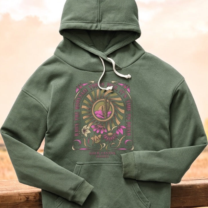 Flower Power Crossover Pocketed Hoody , Gold Canyon, AZ