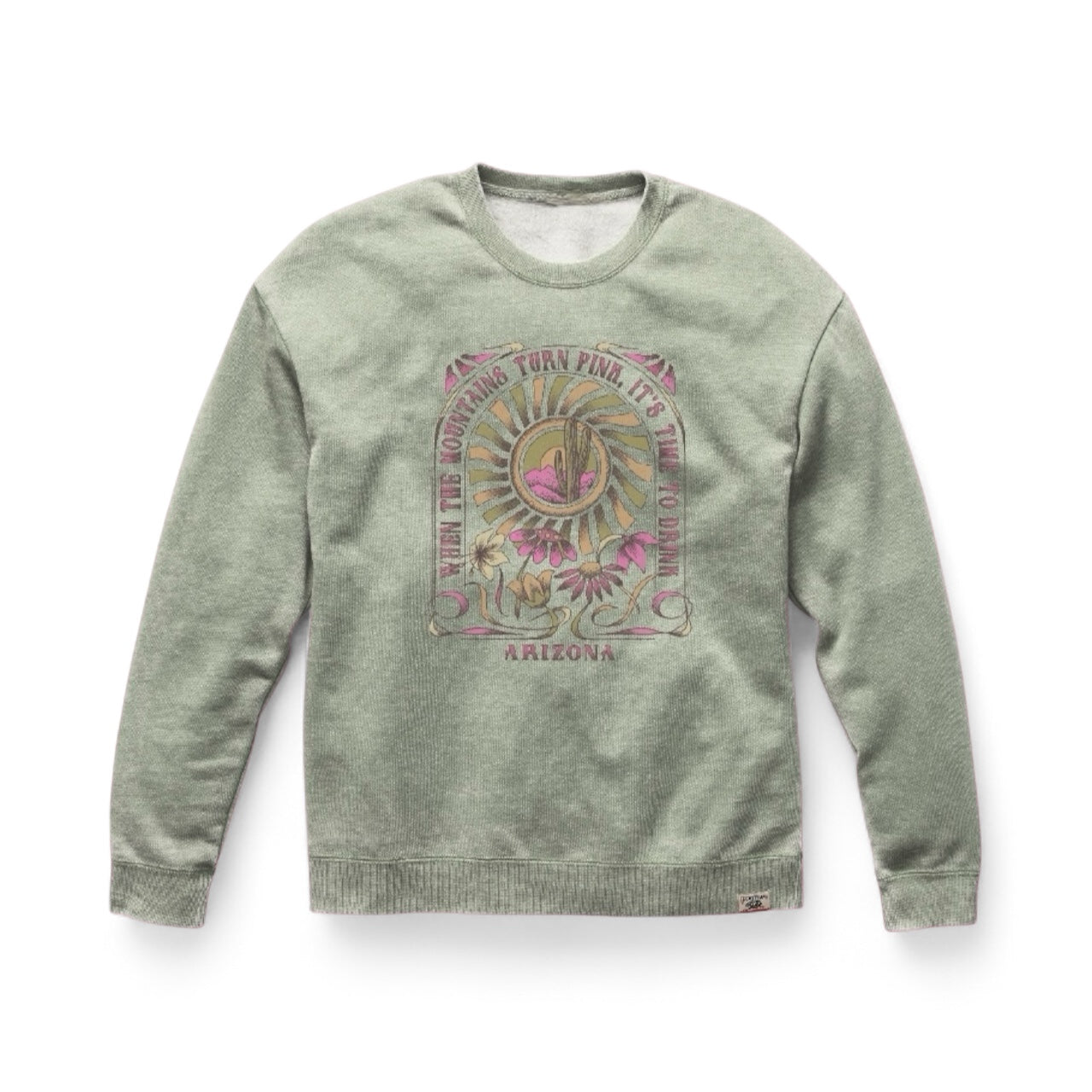 Flower Power Women’s Weathered Crew, Gold Canyon, ARIZONA