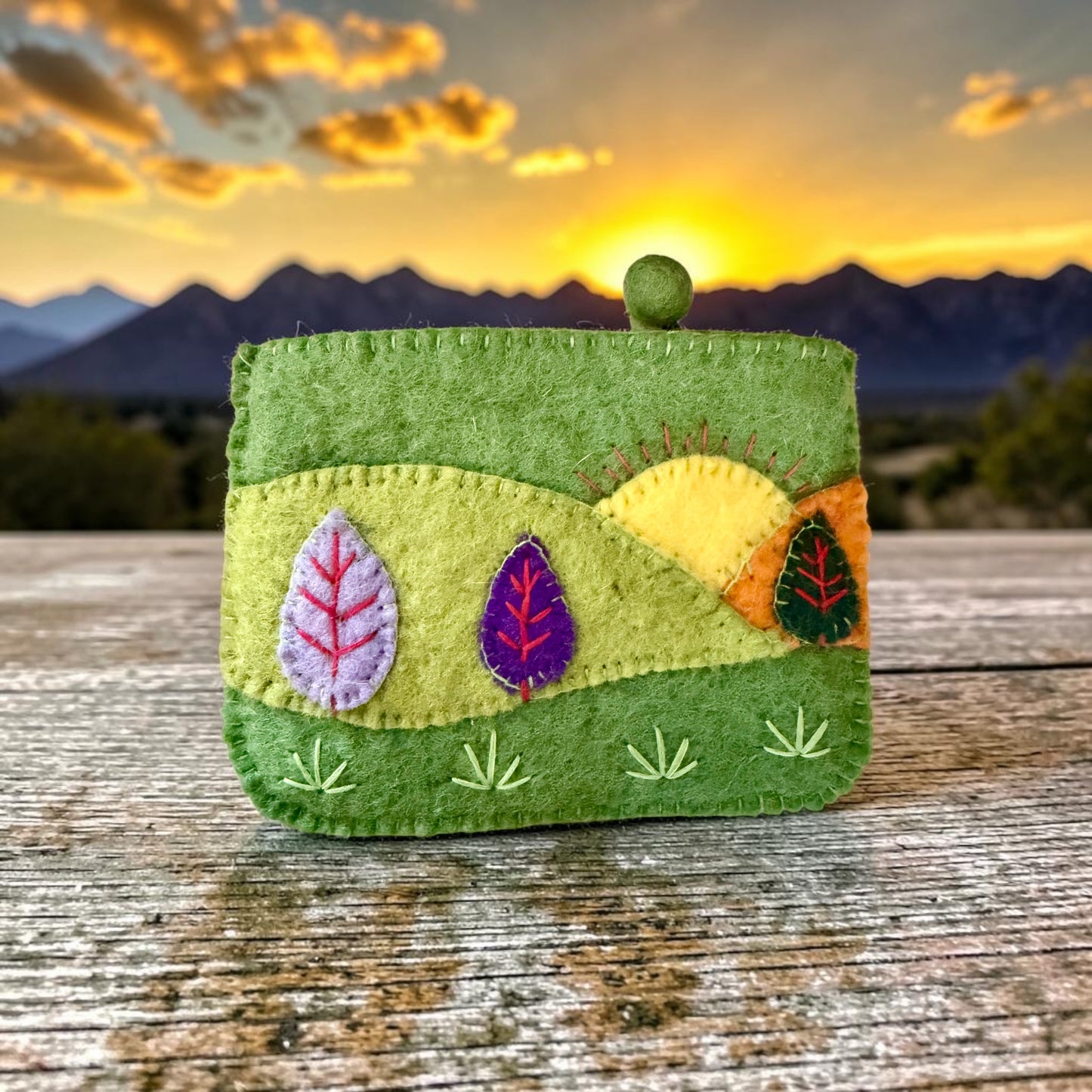 Wool Change Purse