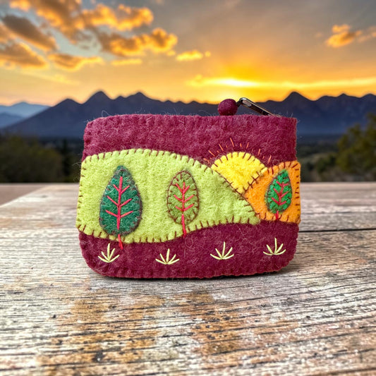 Wool Change Purse