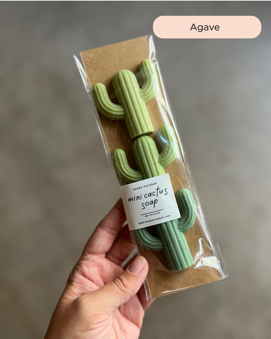 Cactus Mini Soap (3-Pack): Prickly Pear (Green • Mixed • Pink/Purple)