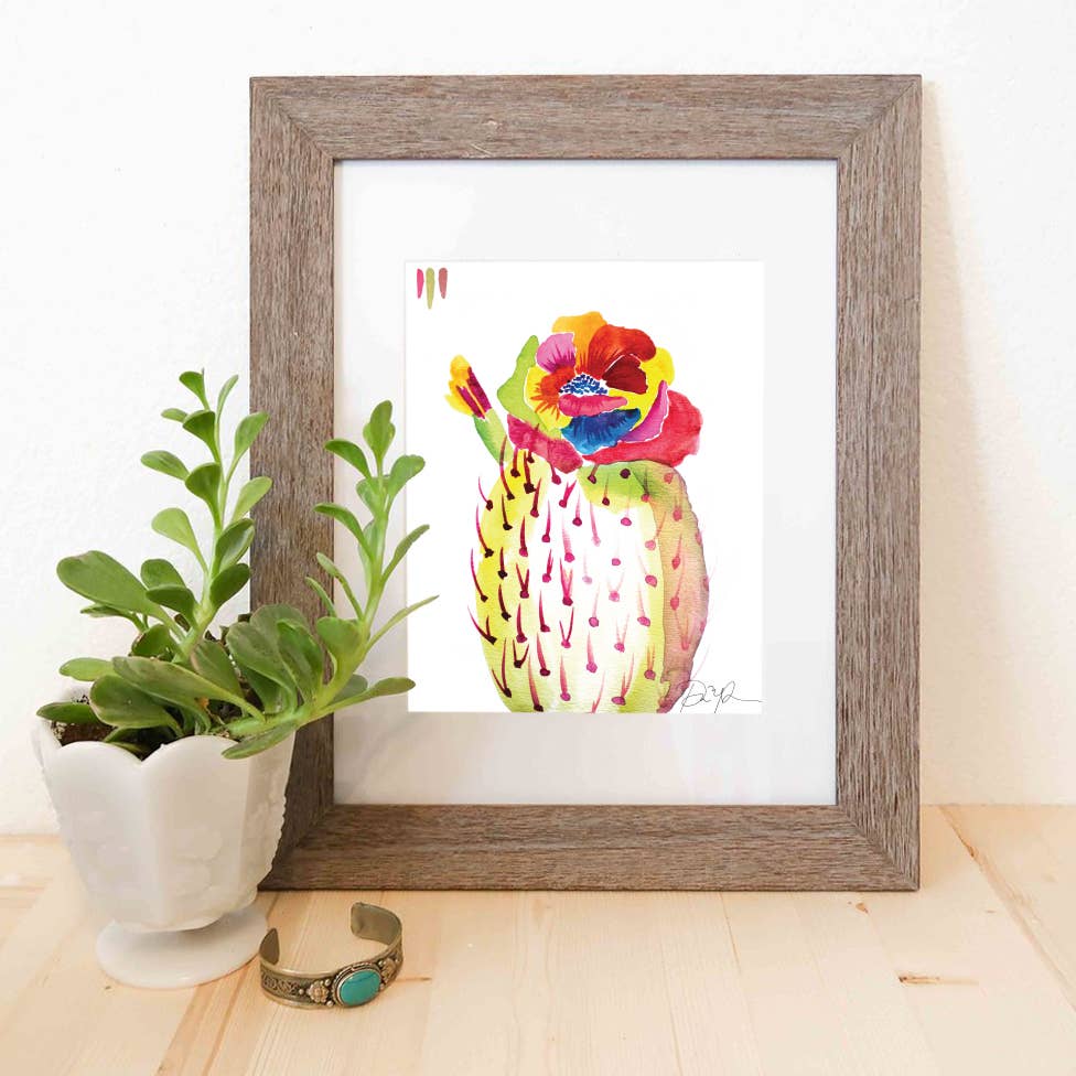"Rainbow Bloom" Art Print: 8"x10"