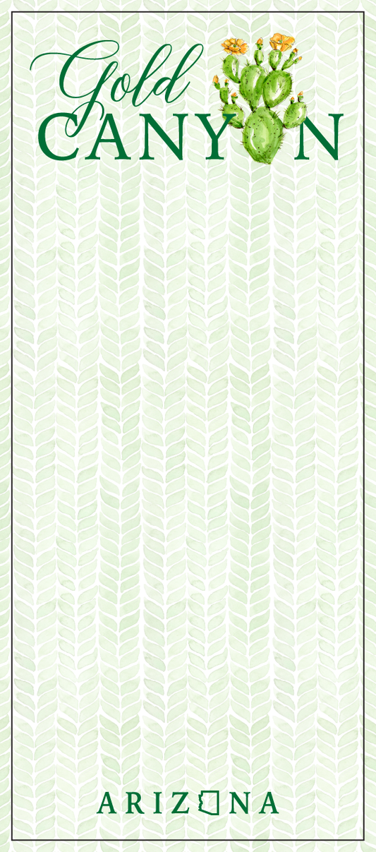 Gold Canyon AZ Lux Skinny Notepad-Custom
