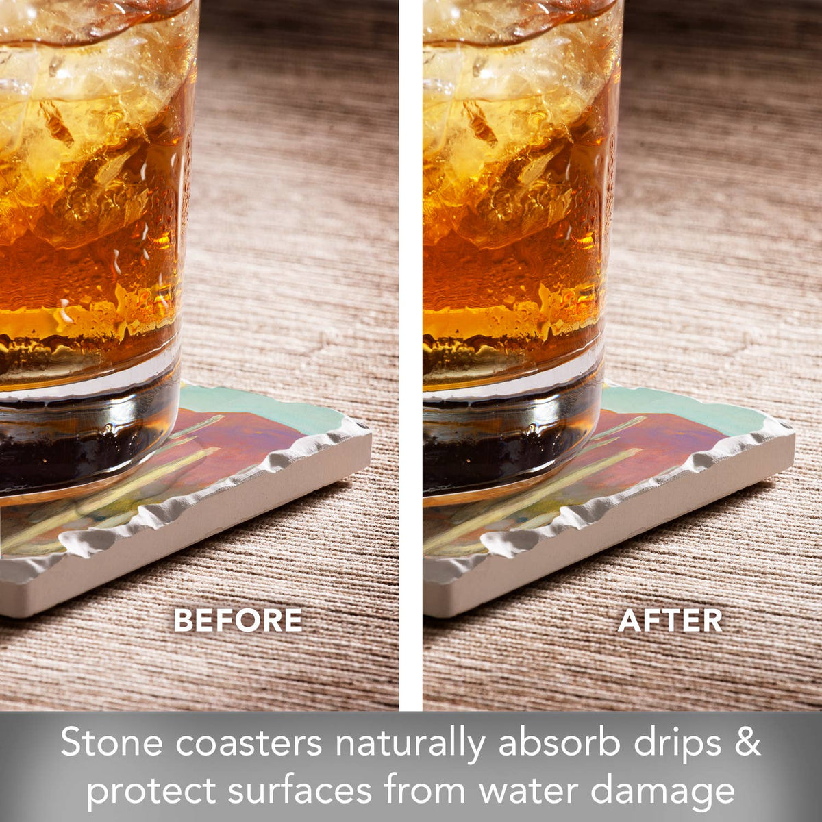 Thirstystone "High Desert" Absorbent Stone Coaster 4pk