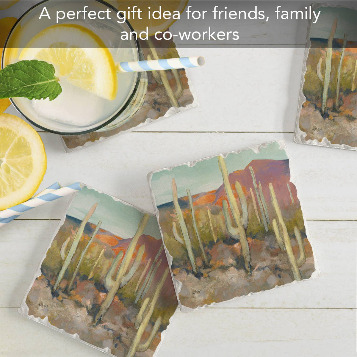 Thirstystone "High Desert" Absorbent Stone Coaster 4pk