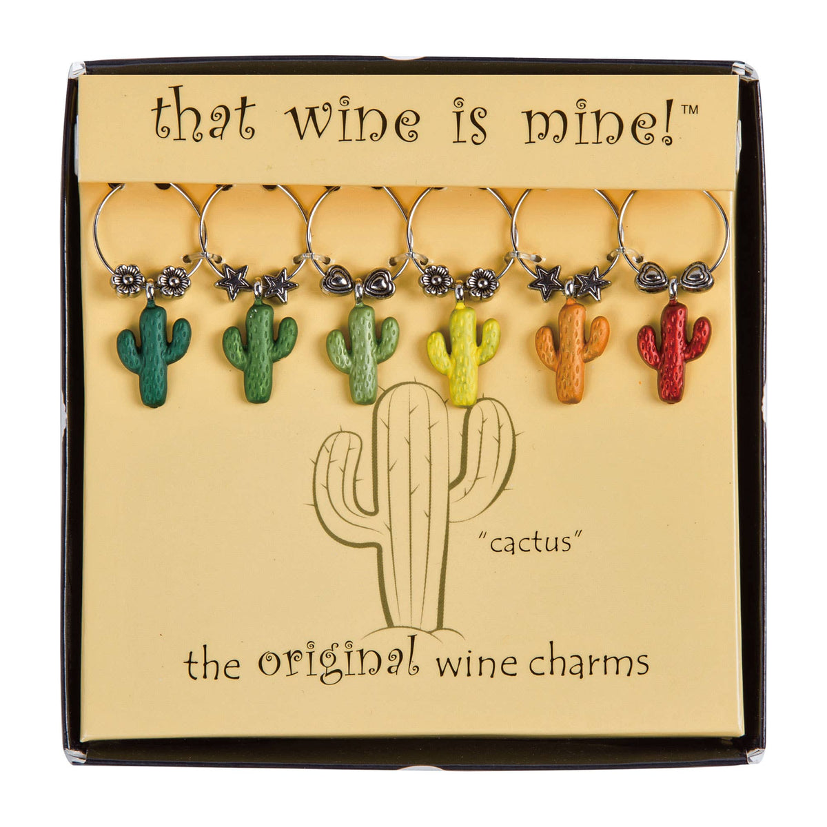 Cactus Wine Charms