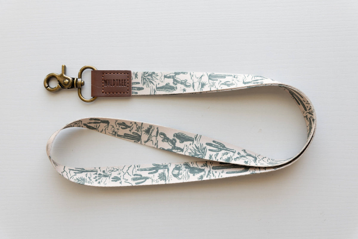 Western Landscape Neck Lanyard - Desert Plants, Wildlife