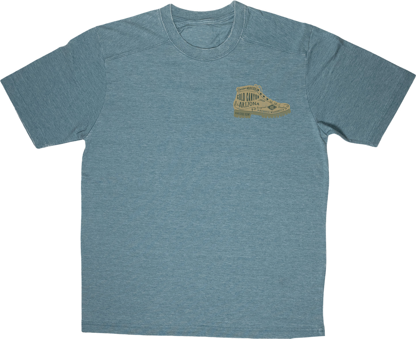 “Take a Hike” Polo Sleeve Burn Out