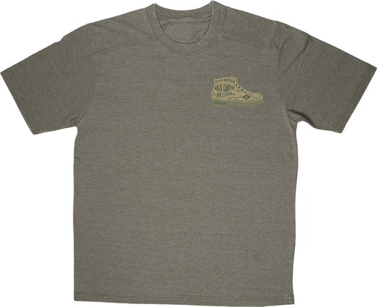 “Take a Hike” Polo Sleeve Burn Out