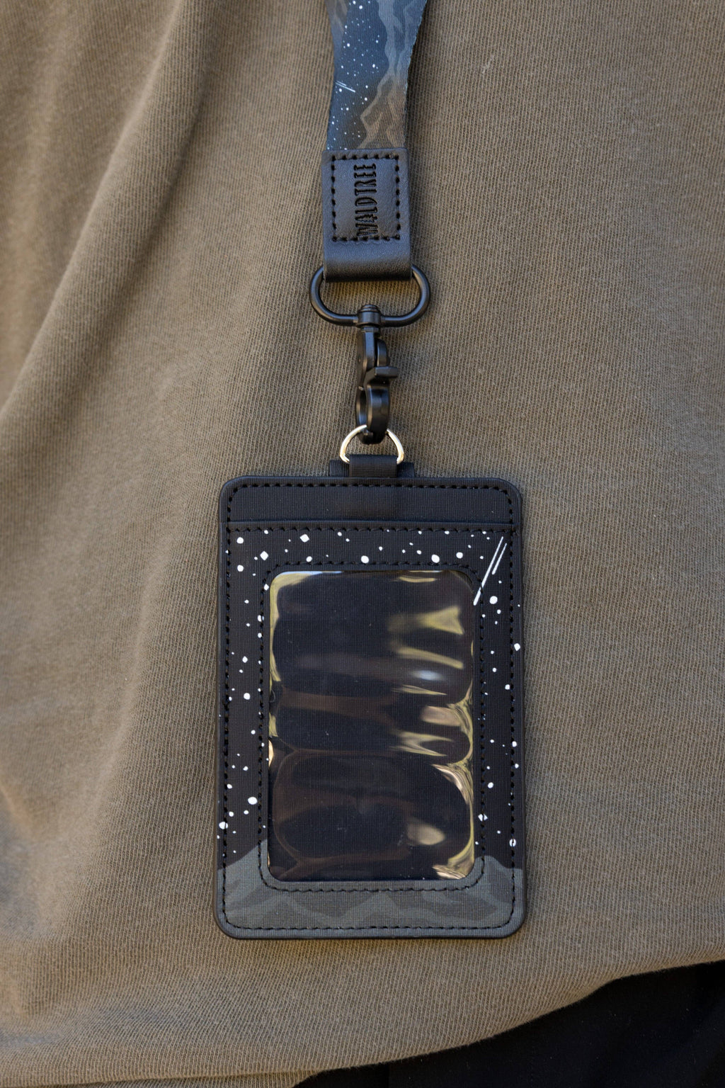Midnight Mountain ID Badge Holder