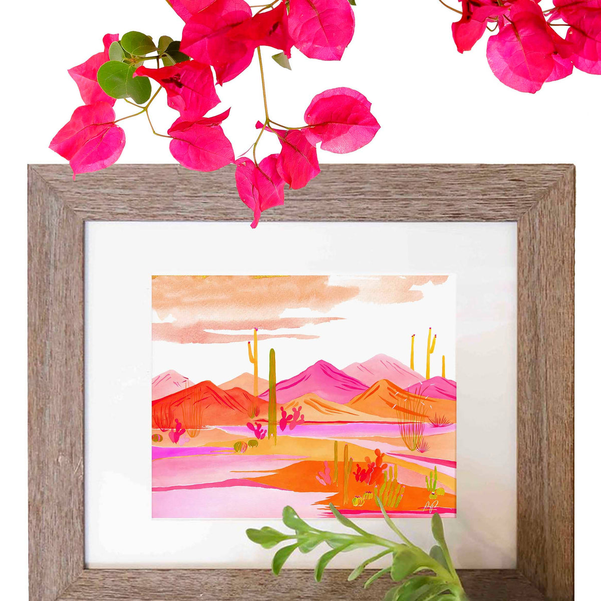 "Groovy Sunset" Art Print: 8"x10"