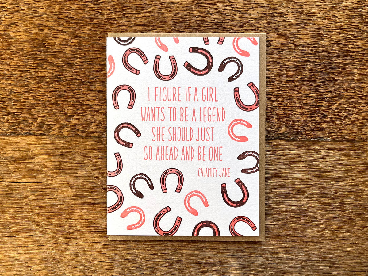 Calamity Jane Quote Card