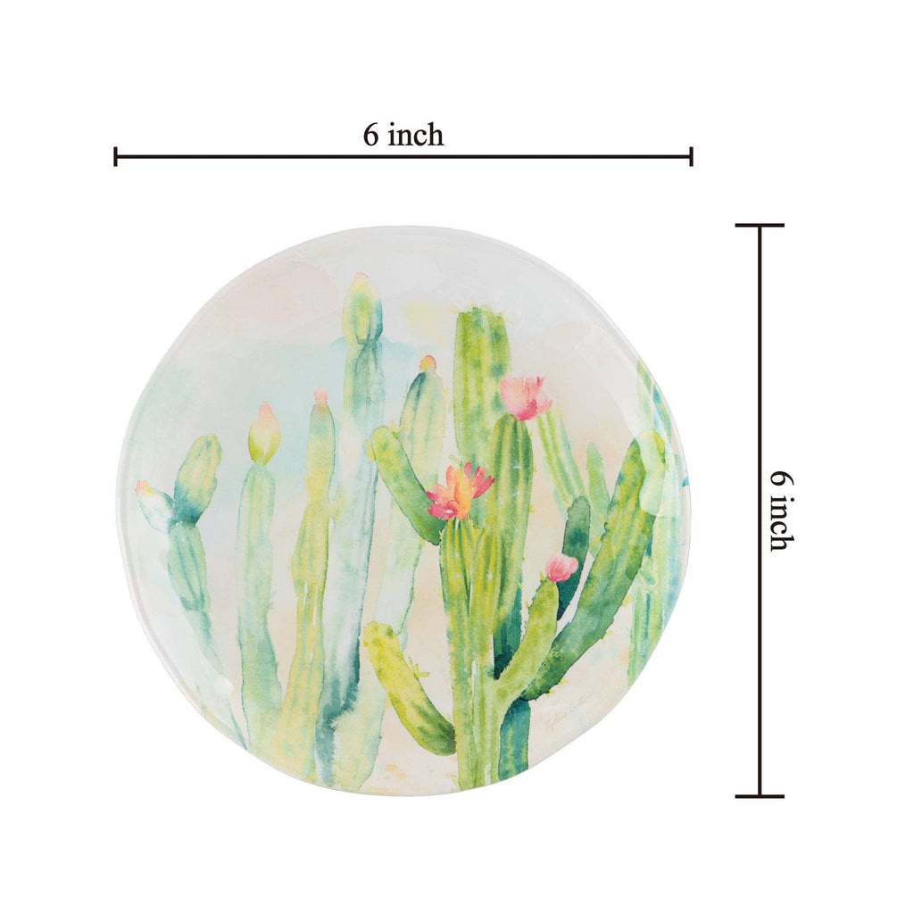 Cactus Garden 6" Melamine Plate 4-Piece
