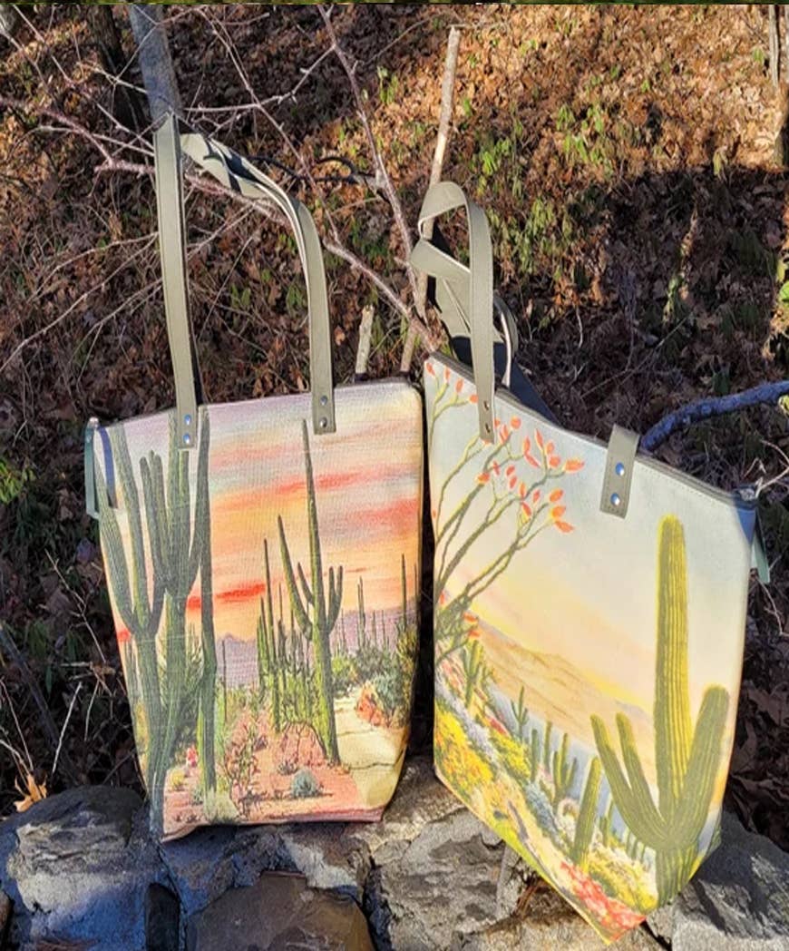 Desert Cactus Tote Bag