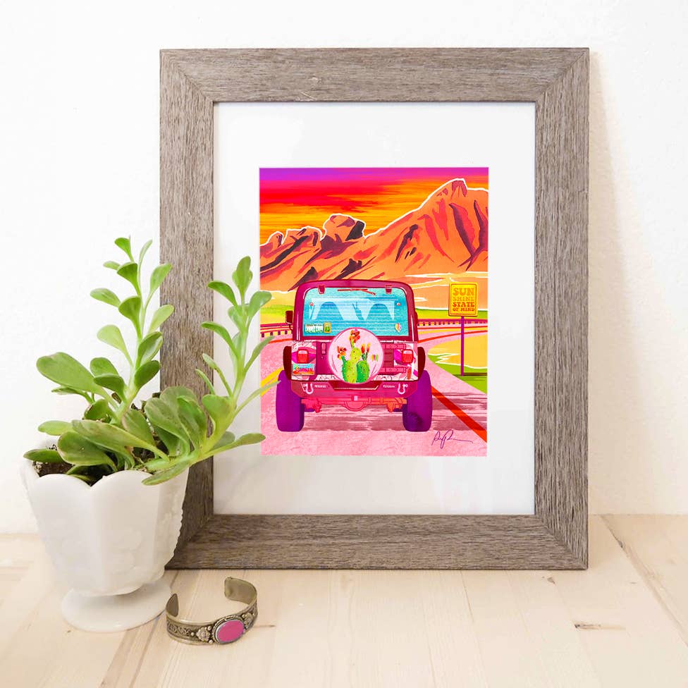 "Vibrant Voyage" Art Print: 8"x10"