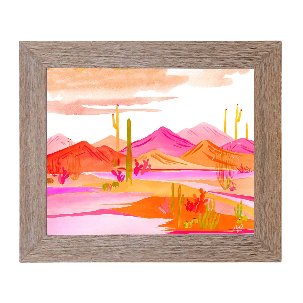 "Groovy Sunset" Art Print: 8"x10"