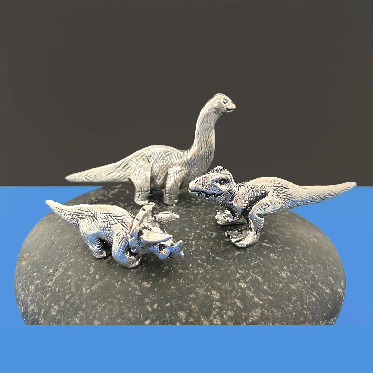 3 Pc. Dinosaur Miniatures w/pouch