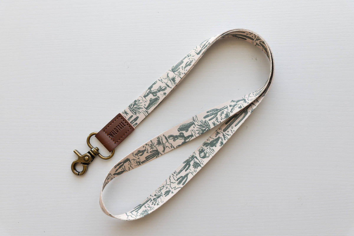 Western Landscape Neck Lanyard - Desert Plants, Wildlife