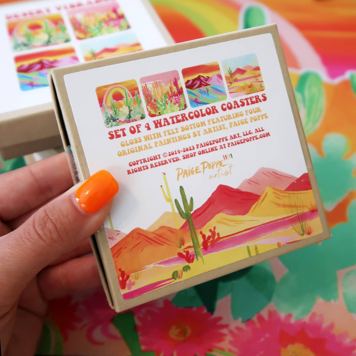 "Desert Vibrance" Boxed Coaster Set