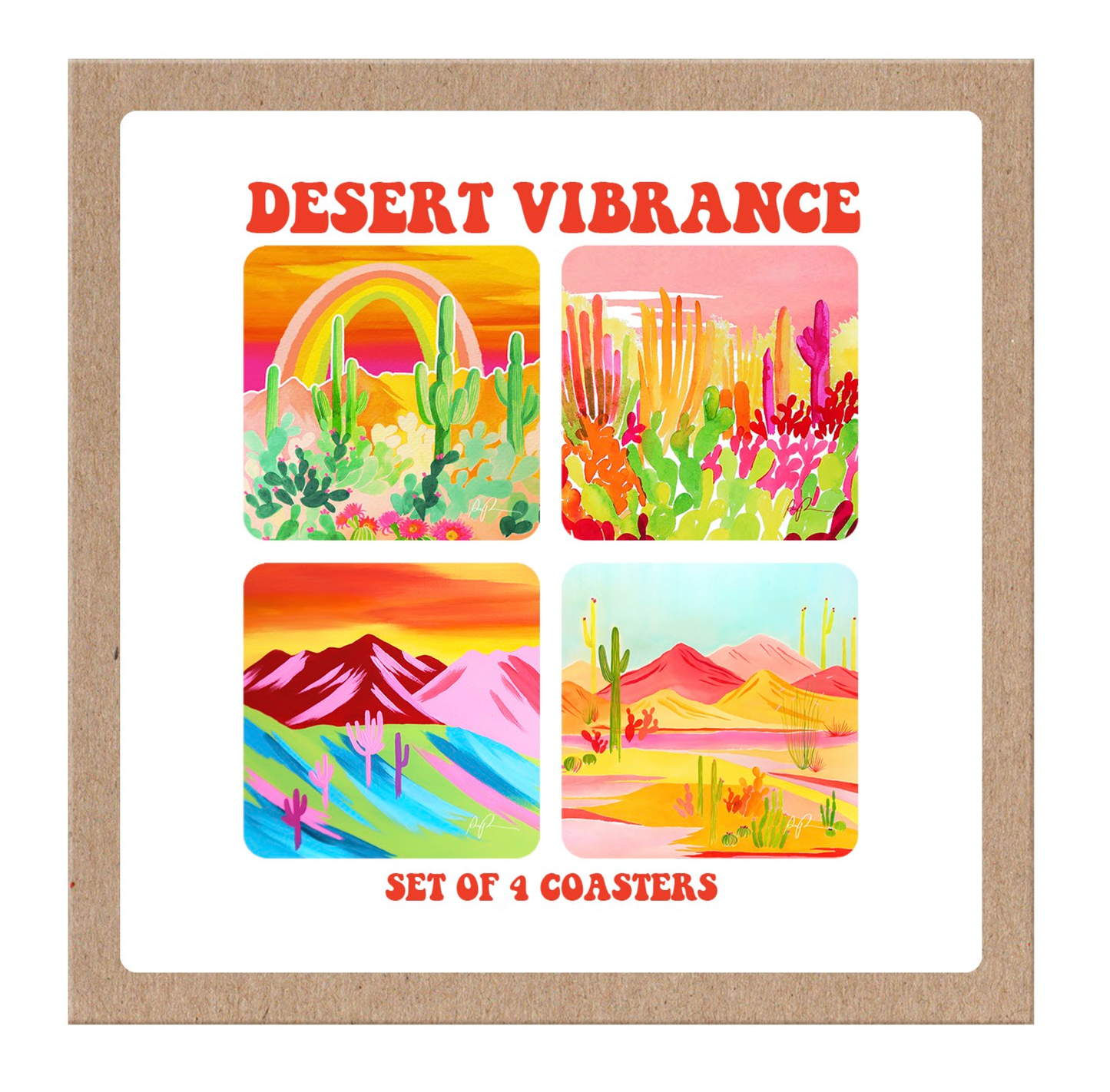 "Desert Vibrance" Boxed Coaster Set