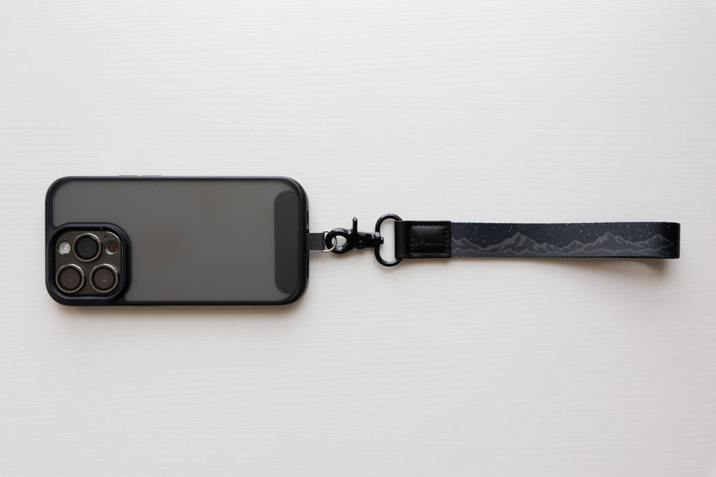 Midnight Mountain Wristlet Keychain