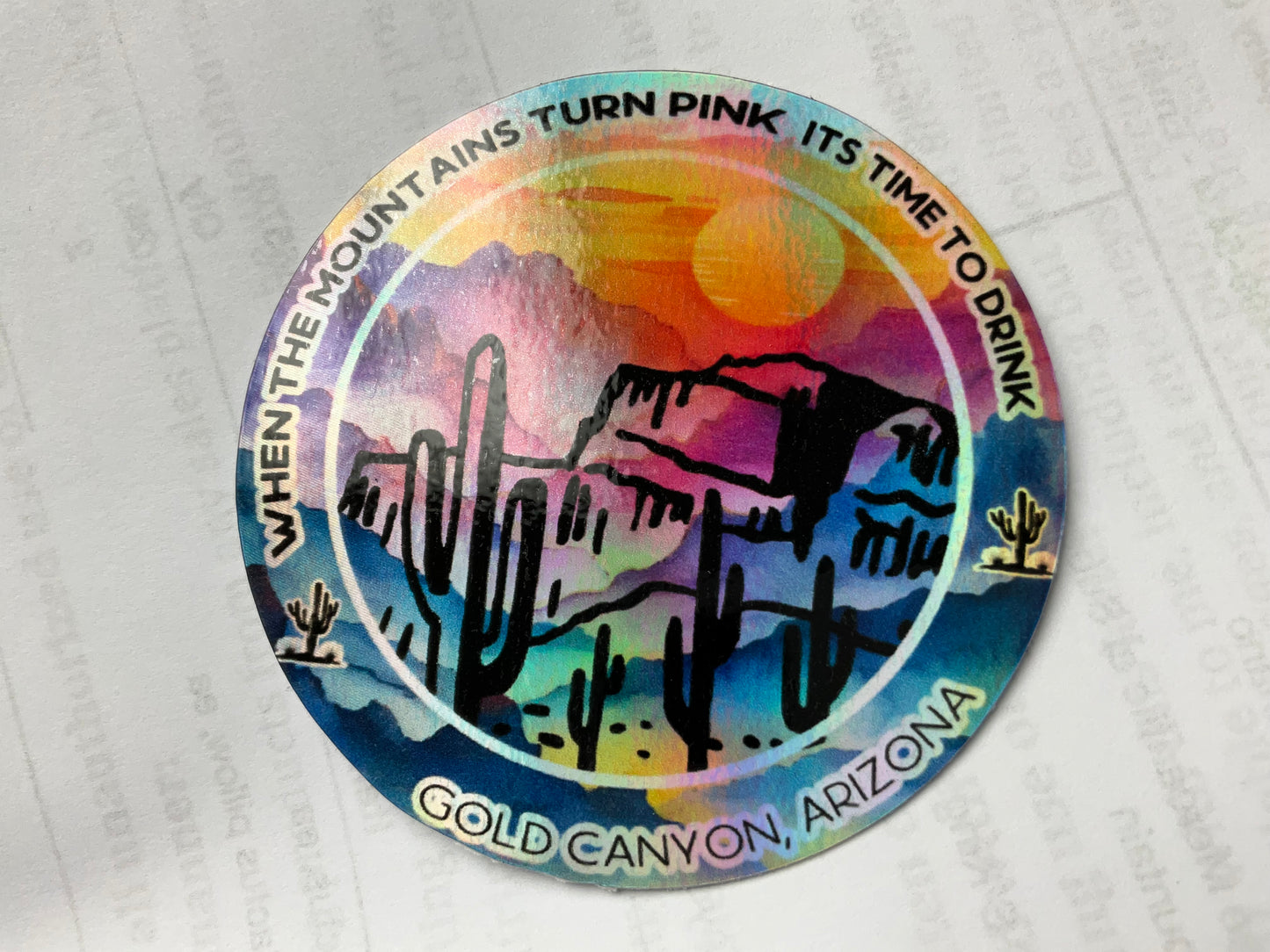 Holographic WTMTP Sticker