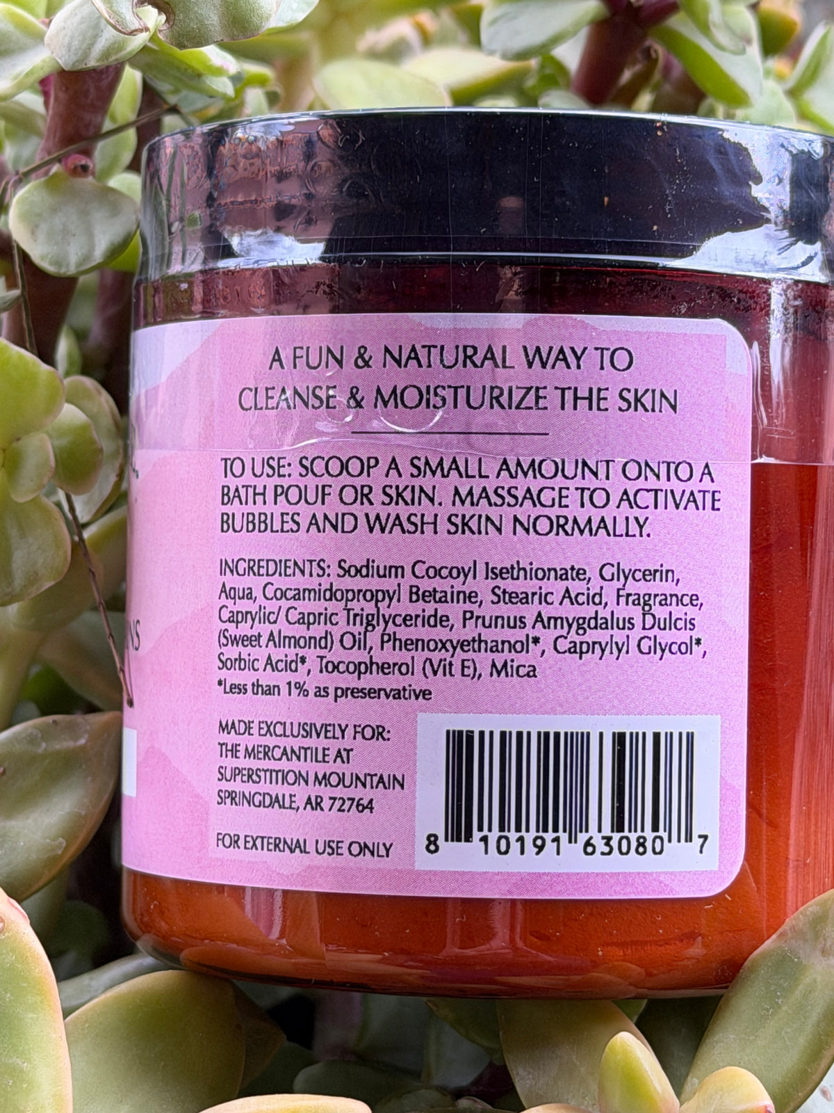 “When the Mountains Turn Pink” Whipped Soap