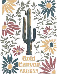Scoop Neck Tee- Illuminated Cactus