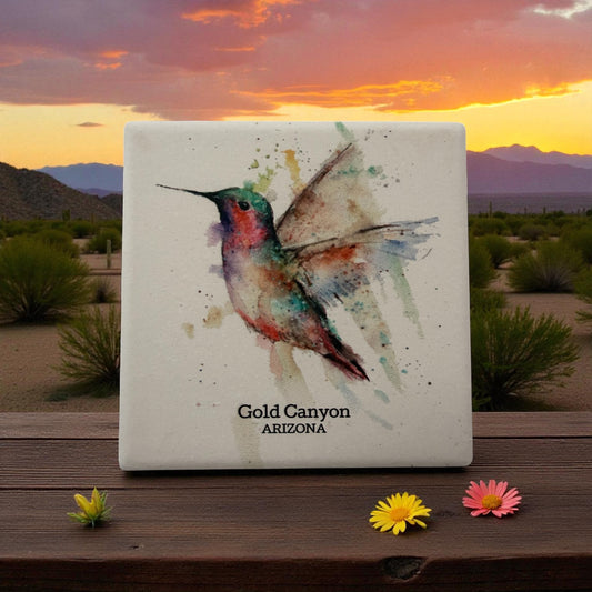 Gold Canyon Hummingbird Coasters