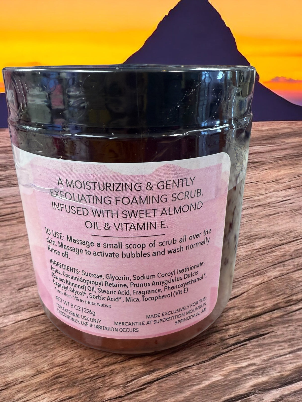 When the Mountains Turn Pink Foaming Sugar Scrub