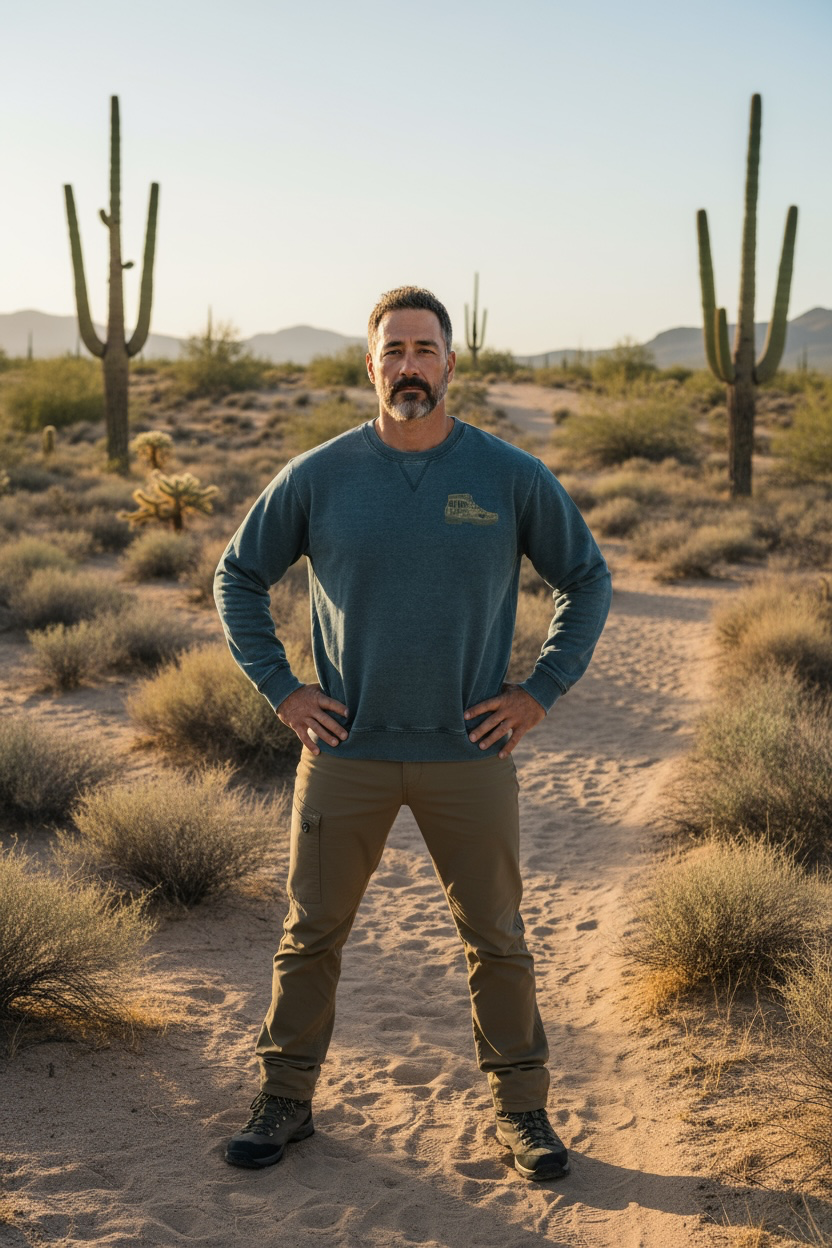 Take a Hike Burnout Fleece Crew