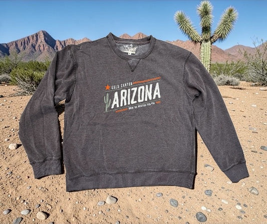 Brown Burnout Fleece Crew- V2 Art