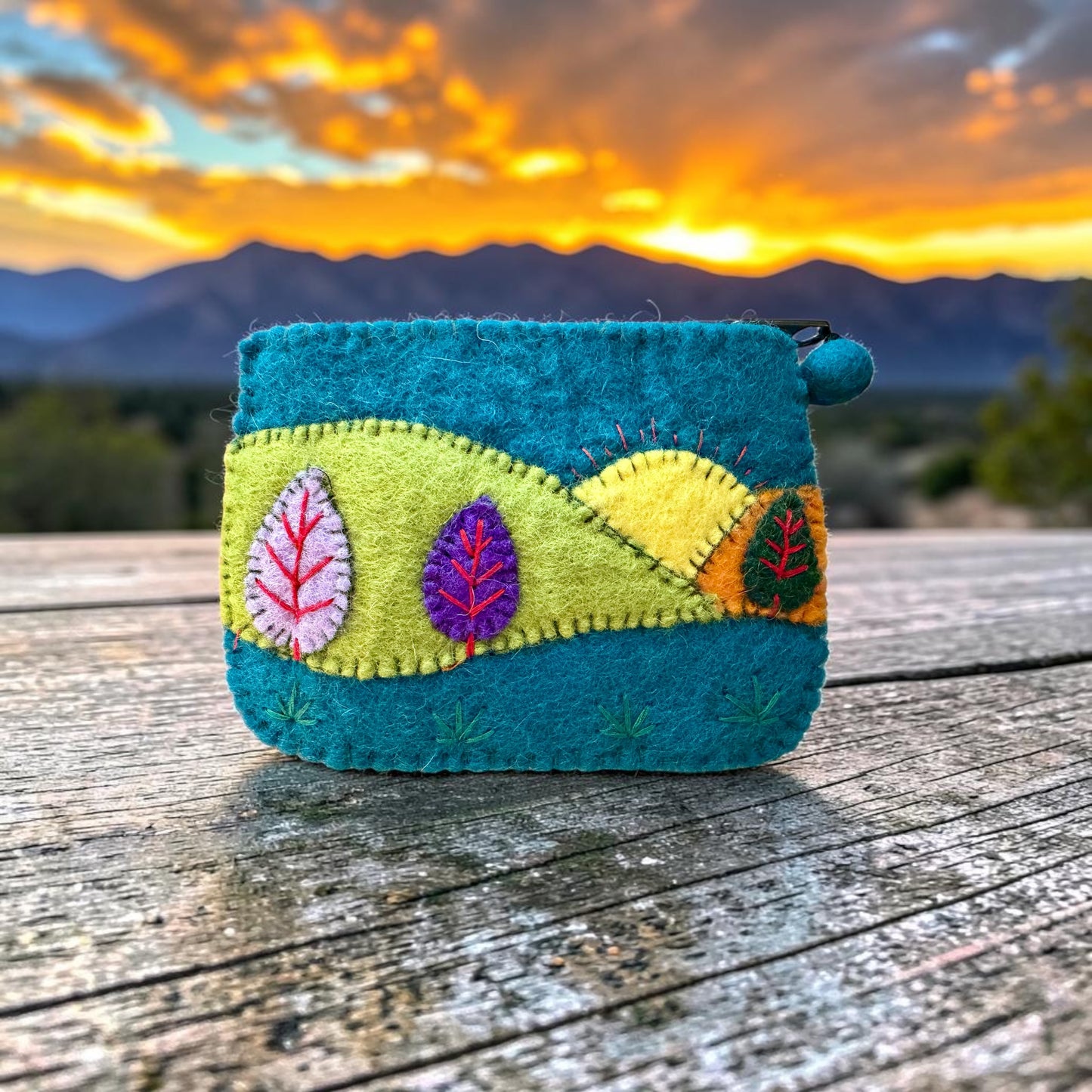 Wool Change Purse