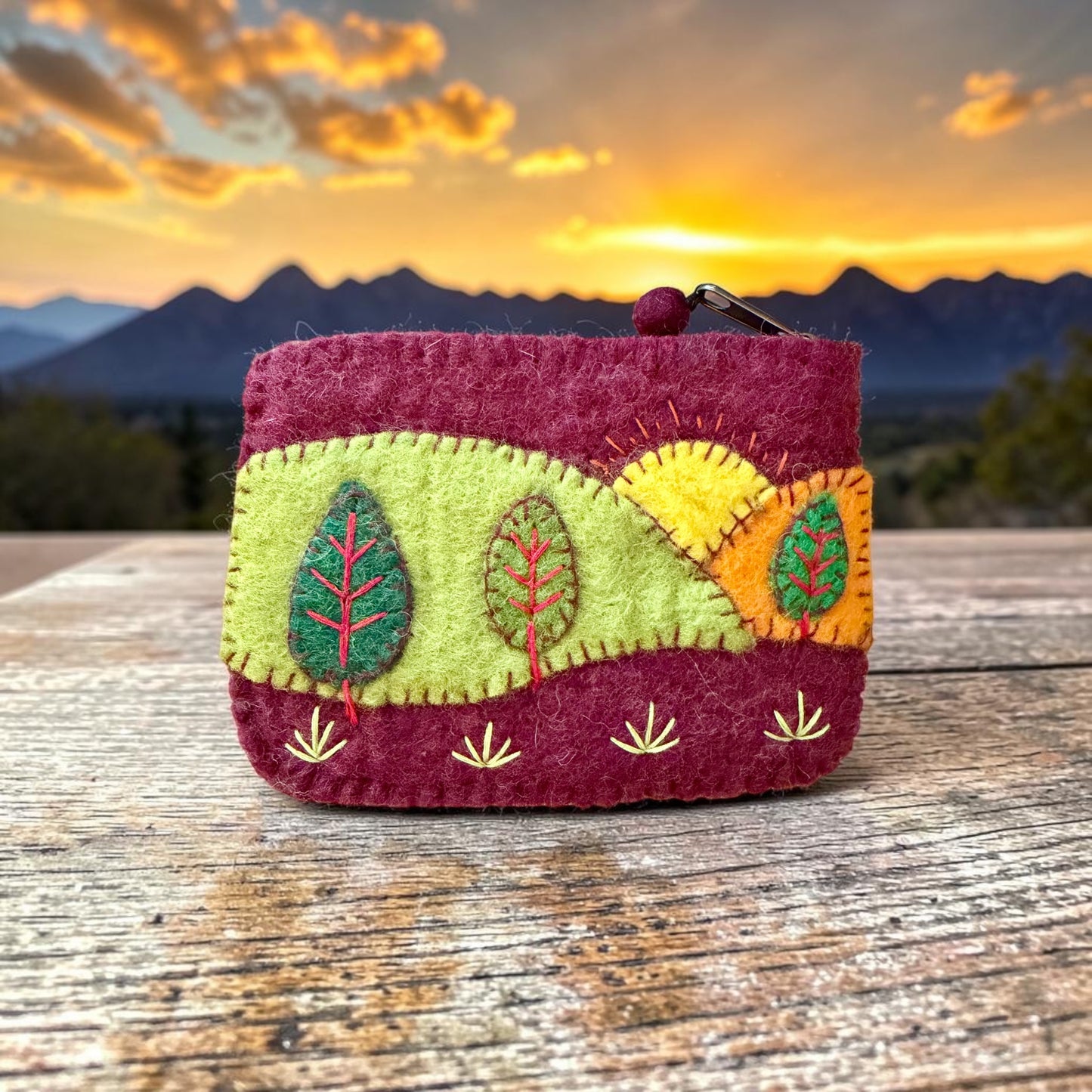Wool Change Purse