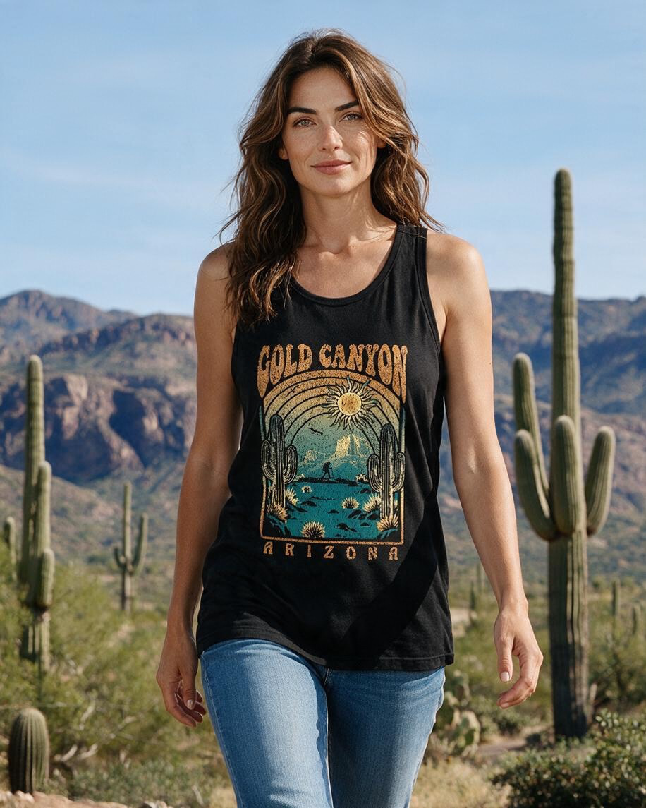 Mystical Desert Tri-Blend Tank-Unisex