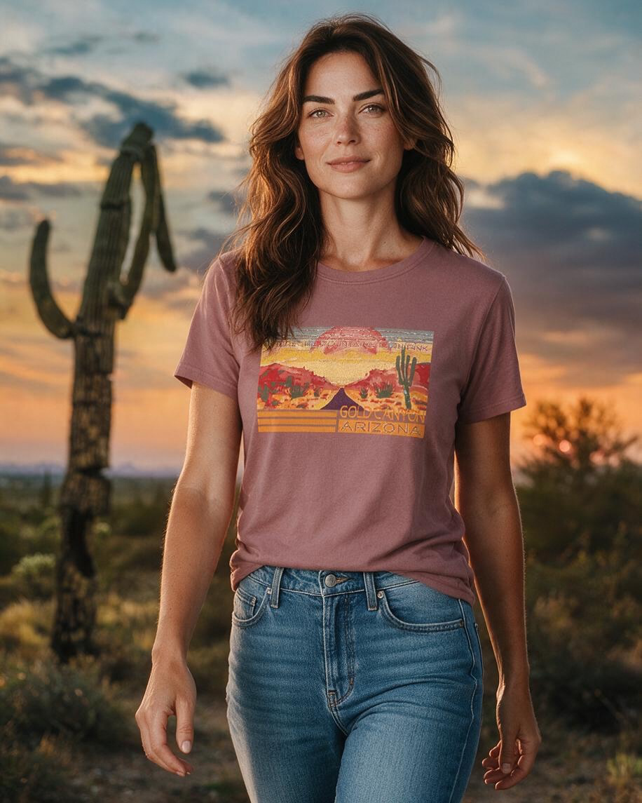 Desert Sunset  Vista Unisex Short Sleeve Explorer Tee