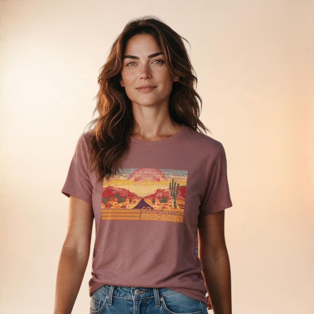 Desert Sunset  Vista Unisex Short Sleeve Explorer Tee