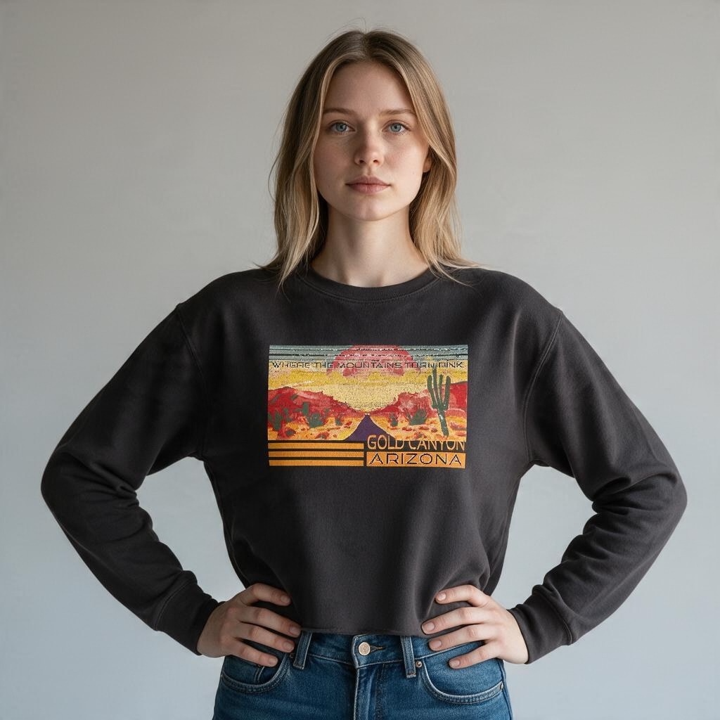 Desert Sunset  Vista Thrift Shop LS Tee