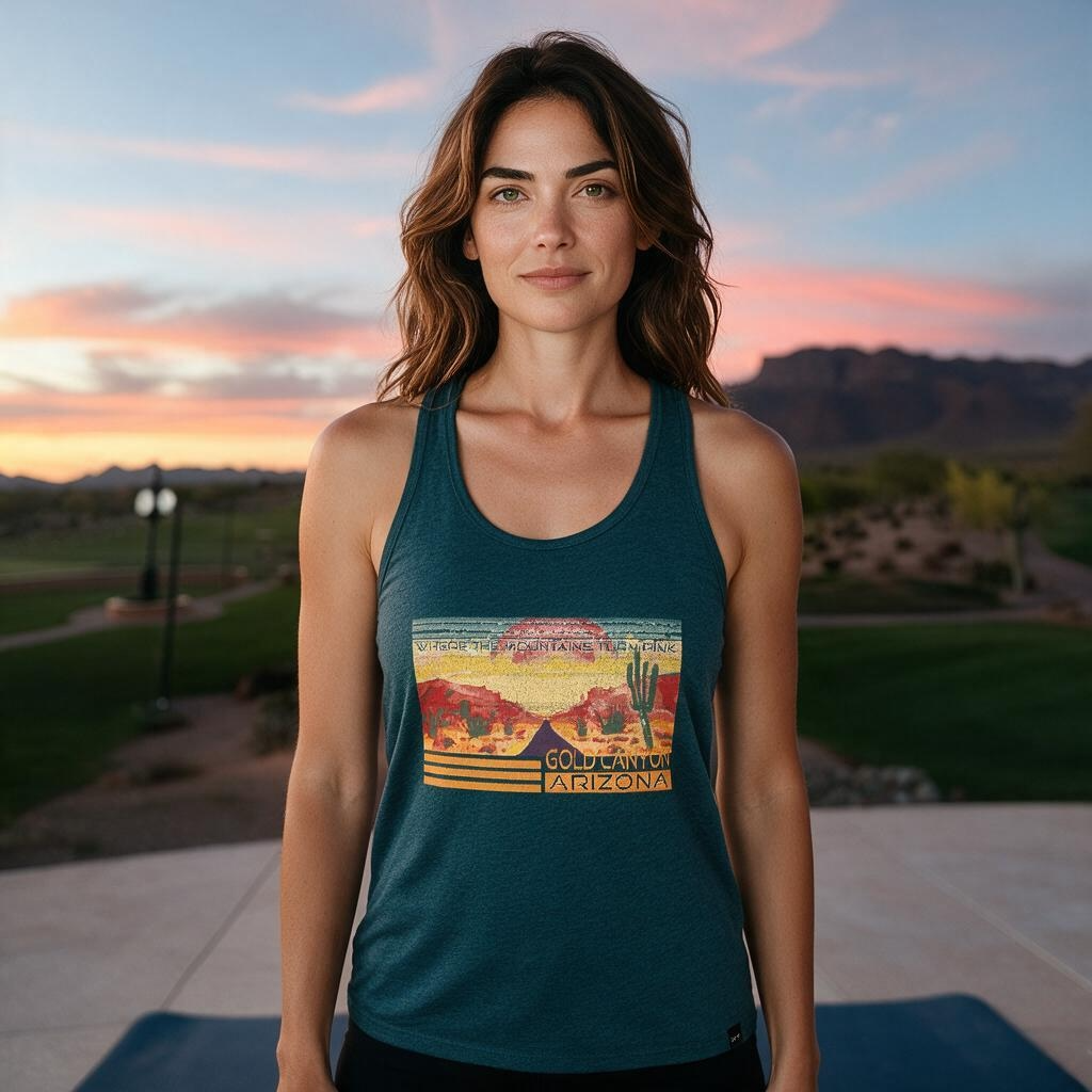 Desert Sunset  Vista Tri-blend Tank Top