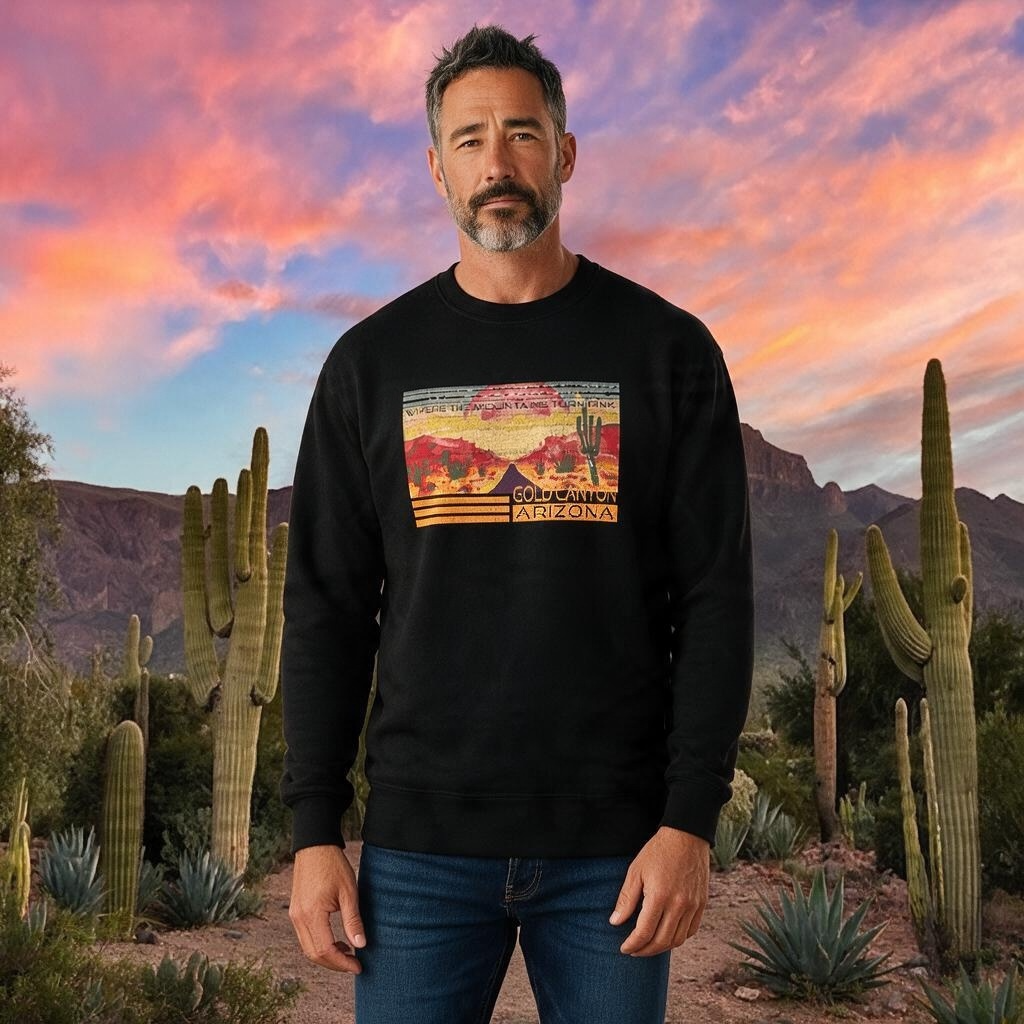 Desert Sunset  Vista Unisex Long Sleeve Explorer Tee