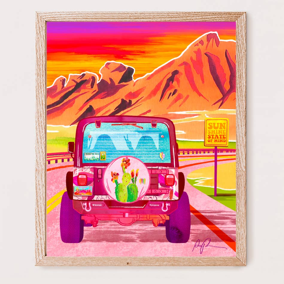 "Vibrant Voyage" Art Print: 8"x10"