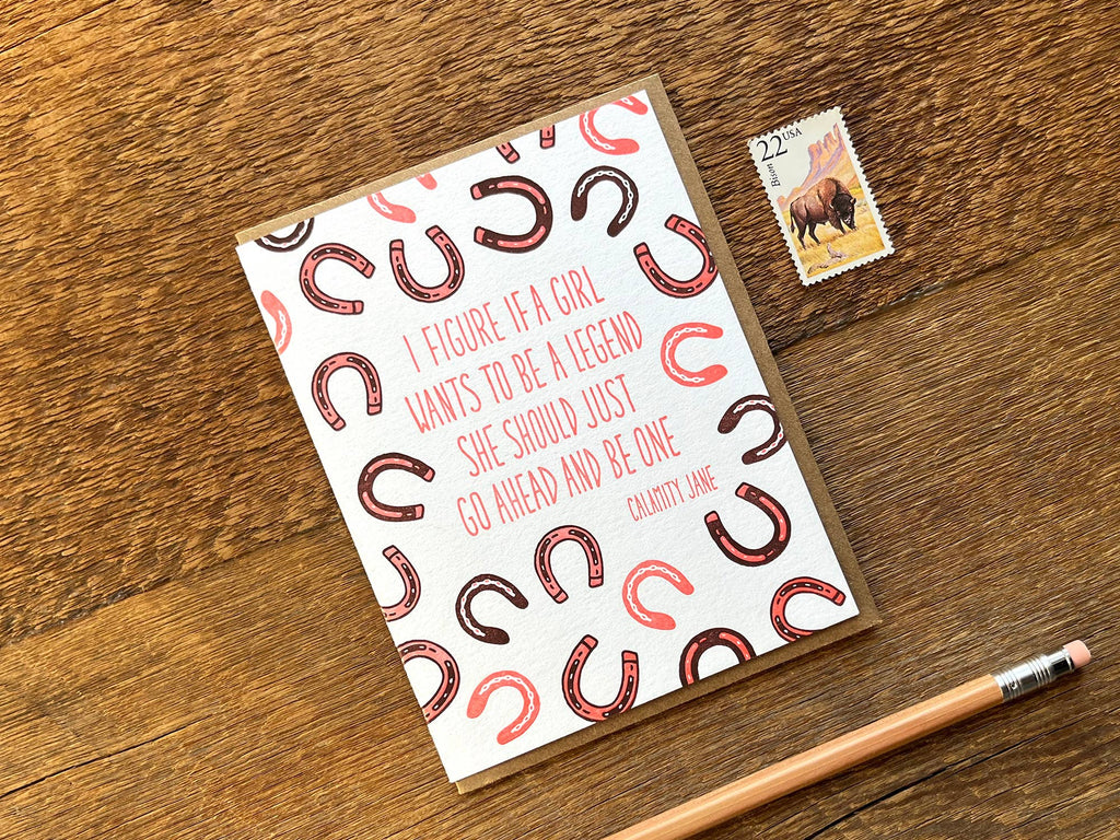 Calamity Jane Quote Card