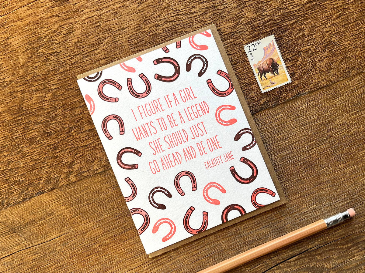 Calamity Jane Quote Card