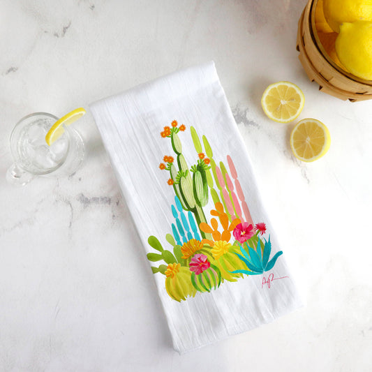"Desert Whimsy" Tea Towel
