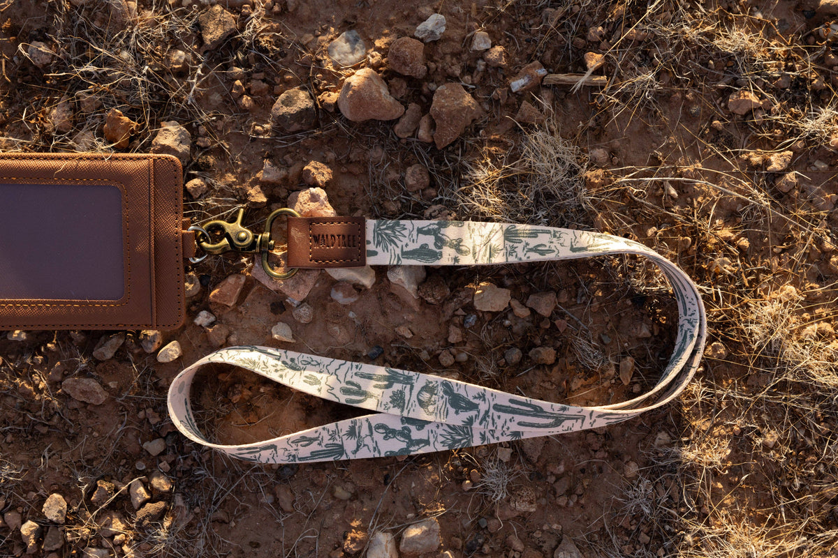 Western Landscape Neck Lanyard - Desert Plants, Wildlife
