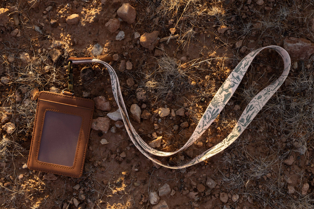 Western Landscape Neck Lanyard - Desert Plants, Wildlife