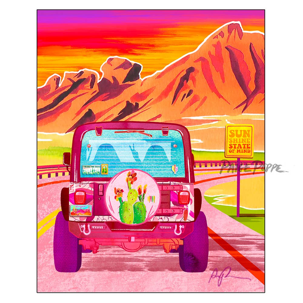 "Vibrant Voyage" Art Print: 8"x10"
