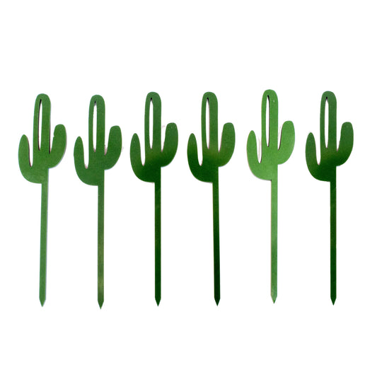 Cactus/Western Metallic Cocktail or Appetizer Picks